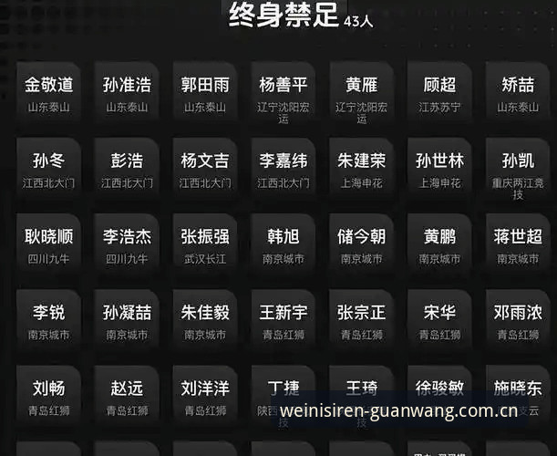 资深行业观察者分享：足协第三批禁足名单透露的足球治理新信号